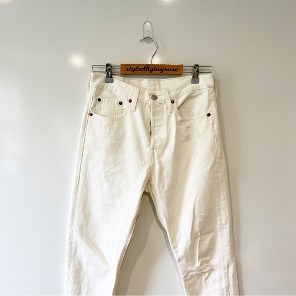 LEVI'S 501 skinny jeans in white - Picture 5 of 13